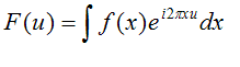 definition of
forward Fourier transform