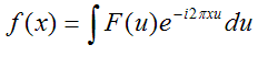 definition of
reverse Fourier transform